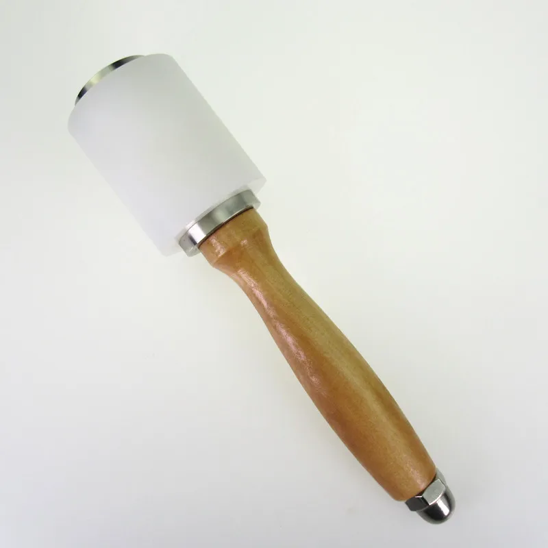 

DONYAMY Professional Leather Carve Hammer Nylon Hammers Mallet Wood Handle For Leathercraft Punch Printing Percussion DIY Tool