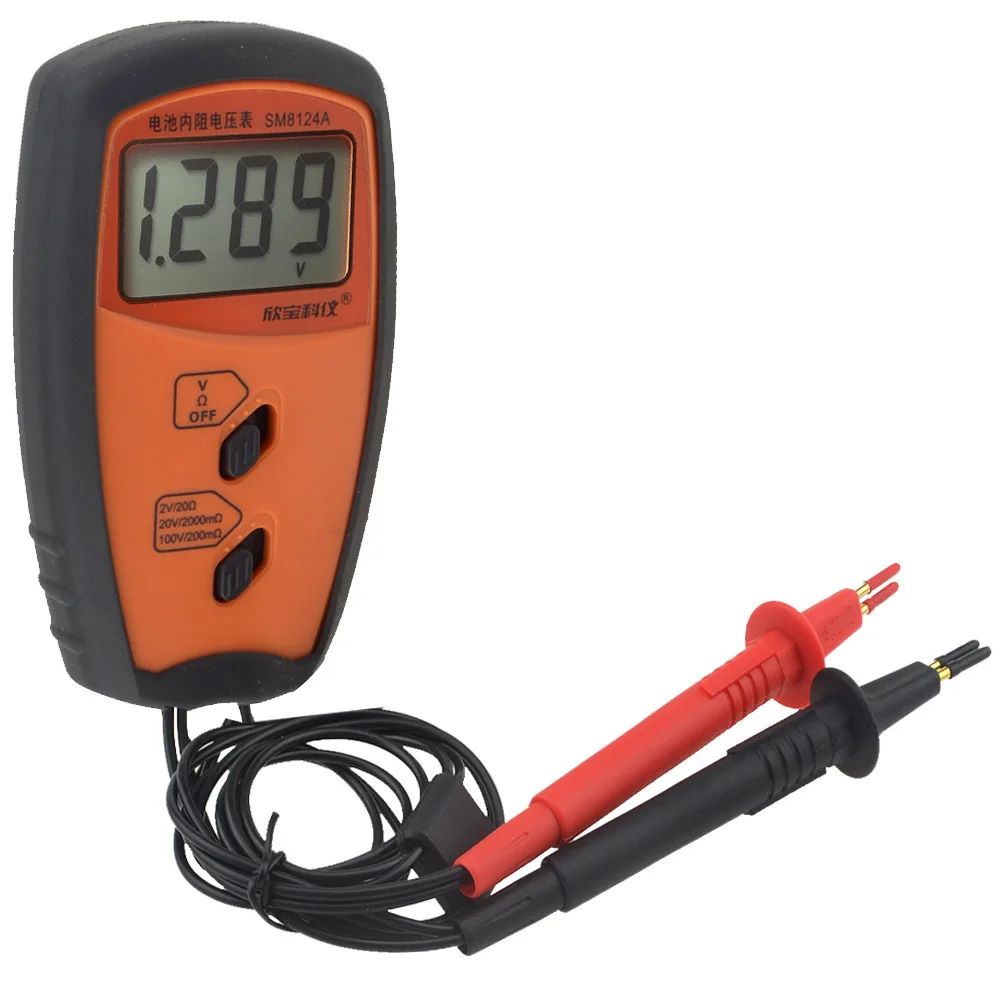 

New SM8124A Portable Battery Internal Resistance Voltmeter Resistance Tester for Battery Internal Resistance-10000607