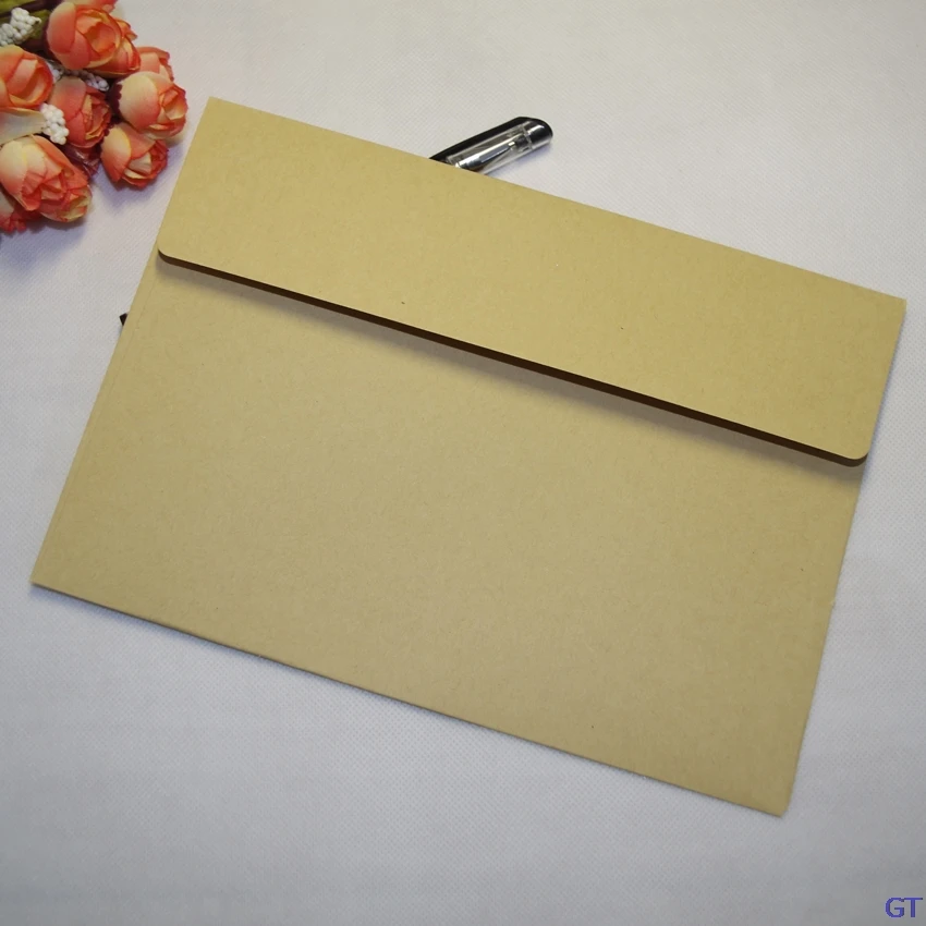 2018 Sale Postcards 50pcs In/ 23x16cm Color Paper Big Envelopes European Classical No.7 Kraft