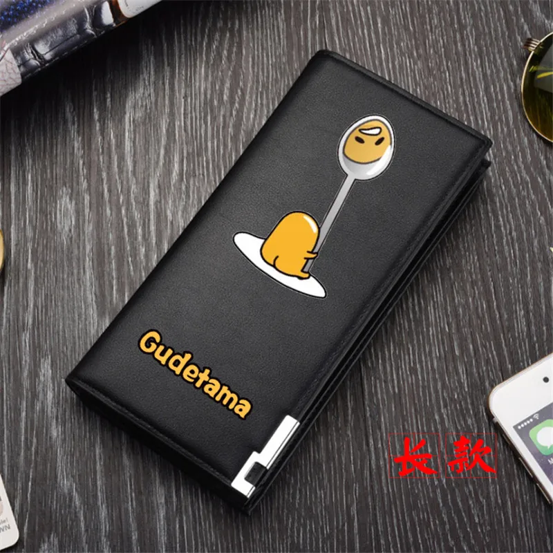 Высокое качество Gudetama принт унисекс Длинный кошелек из искусственной кожи кошелек мультфильм ID держатель для карт подарок сумка для денег Cartera Mujer