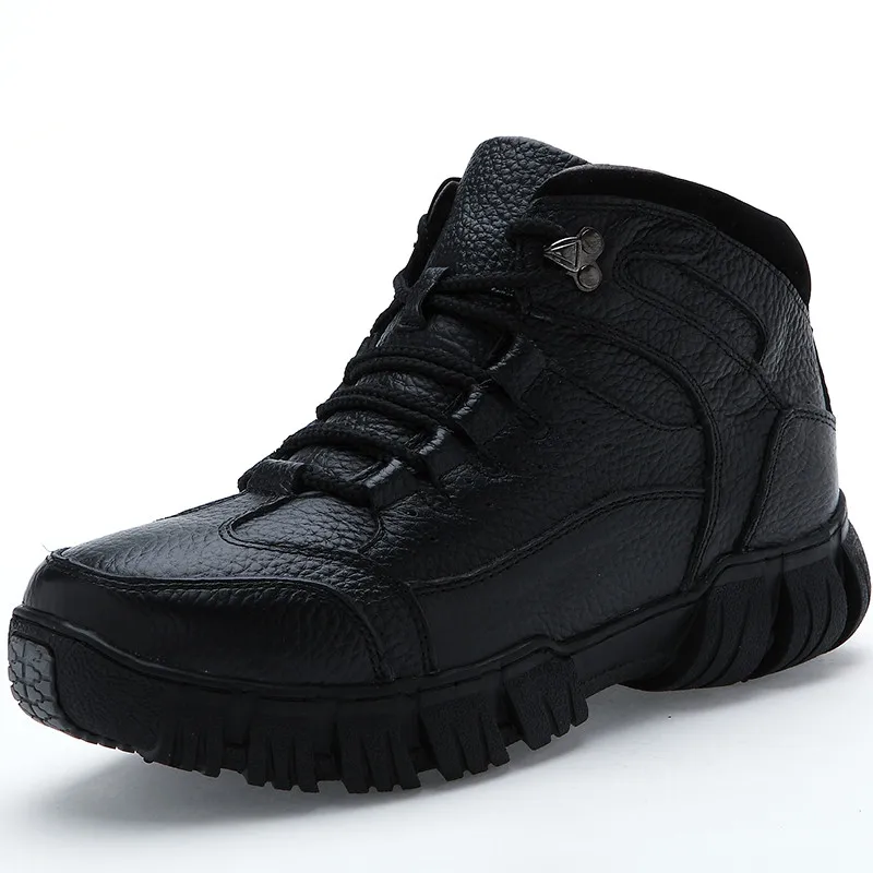

Super Warm Winter Men Boots Genuine Leather Boots Men Winter Shoes Men Military Fur Boots for Men Shoes Zapatos Hombre HH-101