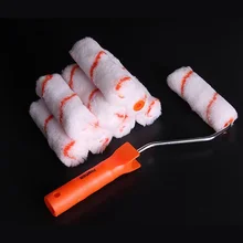 4-дюймовый инструмент для создания украшений из щетка стены небольшой роликовая щетка полиэстер для нанесения принта валиком набор кистей