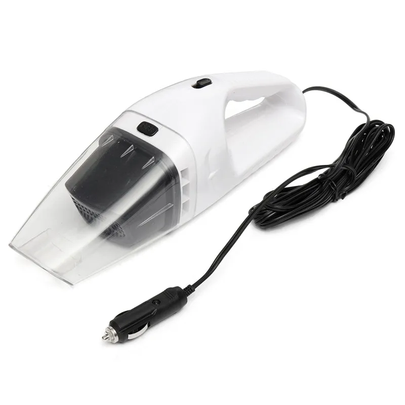 DC 12 V 120 W Портативный Супер всасывания ручной вакуумный очиститель Мокрый сухой пылесос для автомобиля ручной Офис - Цвет: Белый