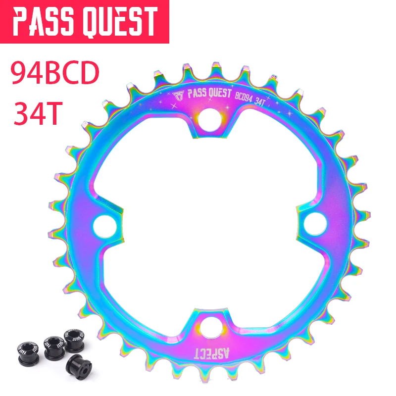 PQ MTB горный велосипед цепь 94 96 BCD 104BCD 32T 34T 36T 38T 40T 42T 44T 46T 48T колеса для shimano M7000 M8000
