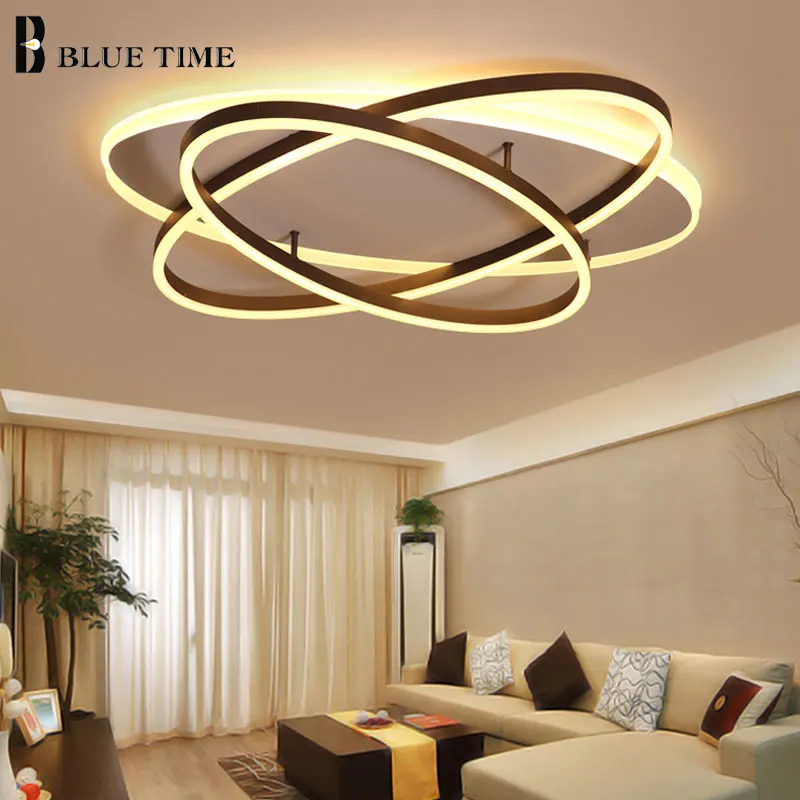 

Rings Luminaries Modern Led Ceiling Lighting For Living Room Bedroom Ceiling Luminarias Para Sala Elegant Lamp FixtureAC110V220V