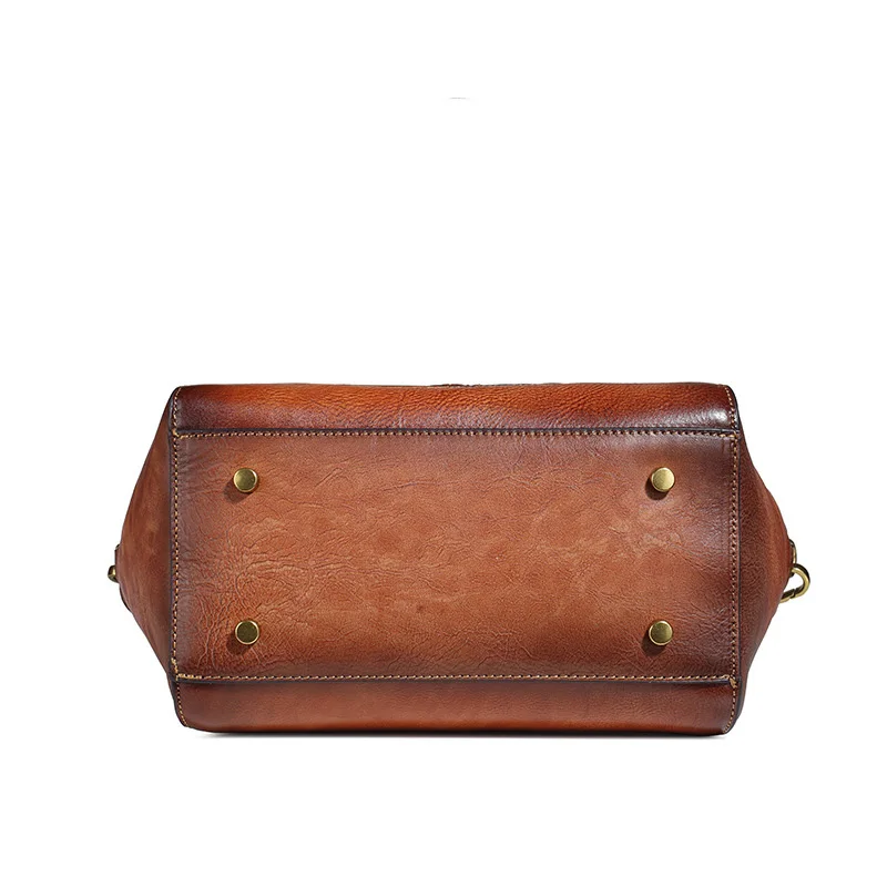 AETOO Vintage head-layer cowhide shell bag, one-shoulder hand-held stiletto bag, leather casual women's bag