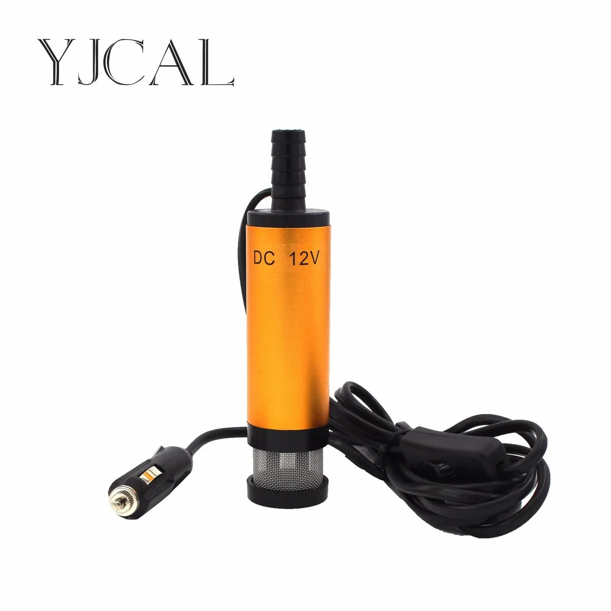 

Vehicular Cigarette Plug Submersible Pump Diameter 38MM DC 12V/24V Motor Suction Water Oil Pump Stainless Steel Band Strainer