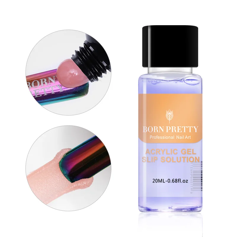 

BORN PRETTY Nail Slip Solution UV Gel Tips Poly Extension Quick Builder 20ml Gel Manicure Design