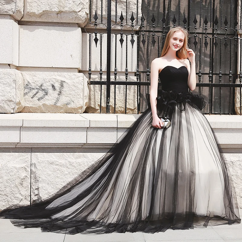 Darlingoddess новое черное бальное платье Бальные платья плиссированные оборки милое 16 платье для 15 лет дебютантное платье размера плюс