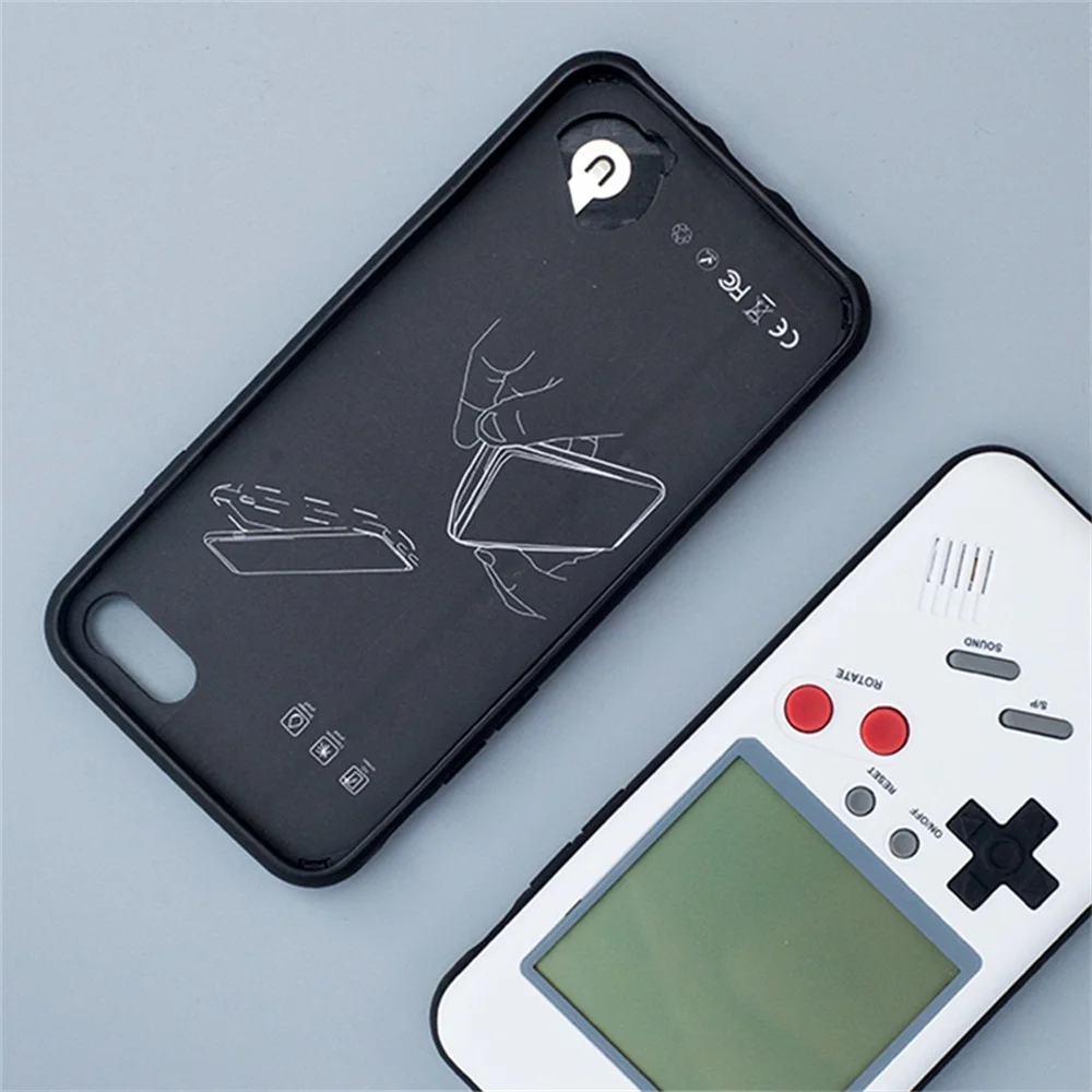 Retro GB Gameboy Tetris Phone Cases for iPhone 6 6S Soft TPU Can Play Blokus Game Console Cover for iPhone 6 6S