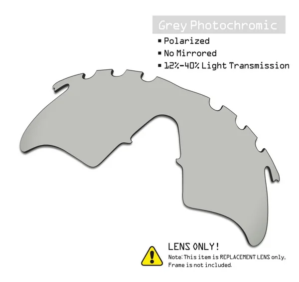 SmartVLT поляризованные Сменные линзы для солнцезащитных очков с вентиляционным нагревателем - Цвет линз: Grey Photochromic