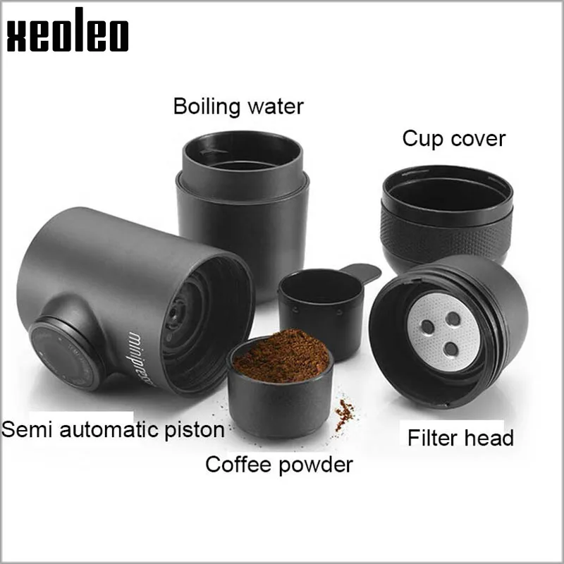Wacaco Minipresso, Кофеварка, Ручной пресс, капсула и порошок, кофемашина, ручная Эспрессо-машина, портативная, для путешествий, кофе
