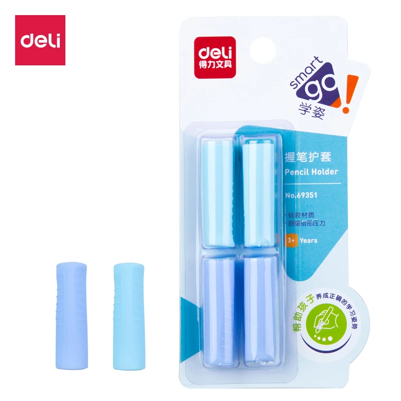 

DELI Pen Grip Corrector De Escritura Pencil Grips for Kids Handwriting Pupils Corrector Escritura Pen Grip Correct Pencil Grips
