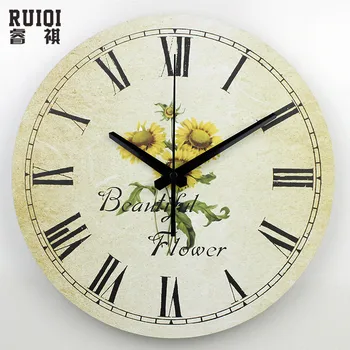 

fashion home decoration silent wall clock roman numerals quartz home watch wall modern living room wall decor clock gift