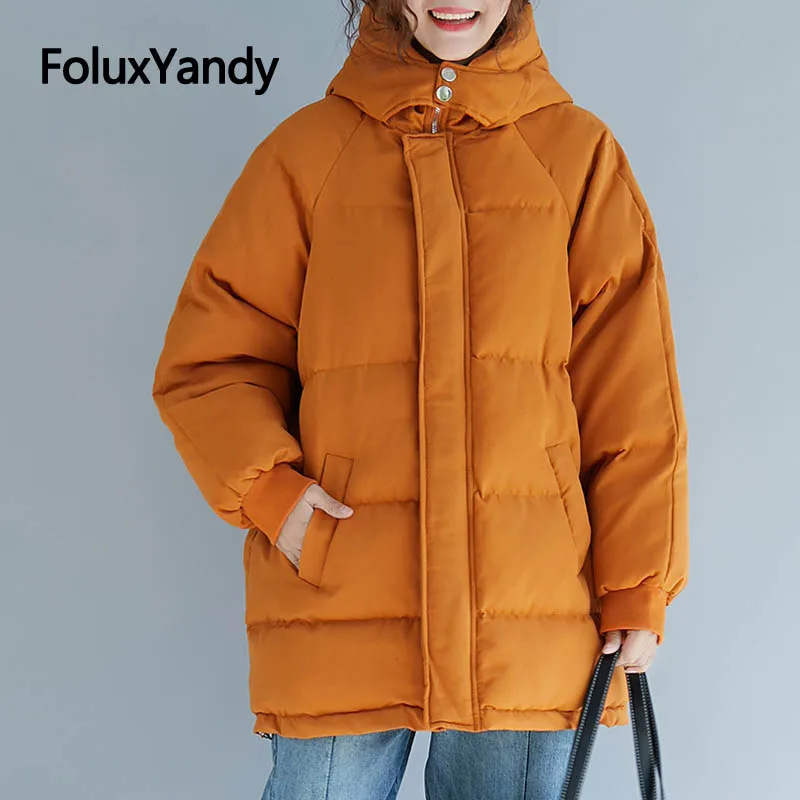 

Winter Coat Women Parka Plus Size 4XL 5XL 6XL Casual Loose Warm Hooded Thick Parkas Outerwear NQYL52
