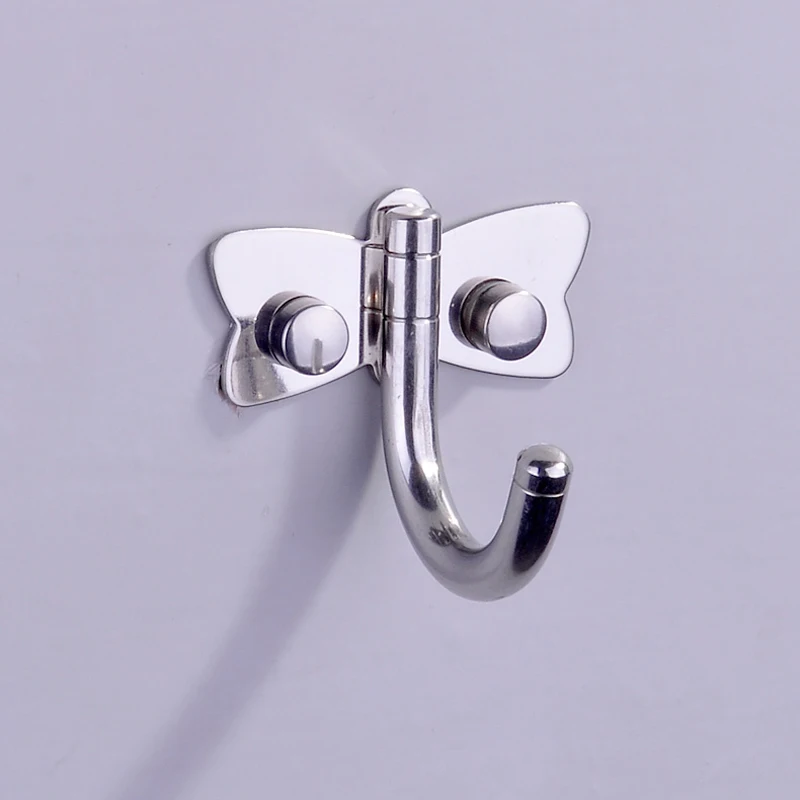 Polished Chrome Brass Bathroom Wall Door Mounted Towel Coat Towel Hooks