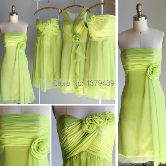 lemon green dress