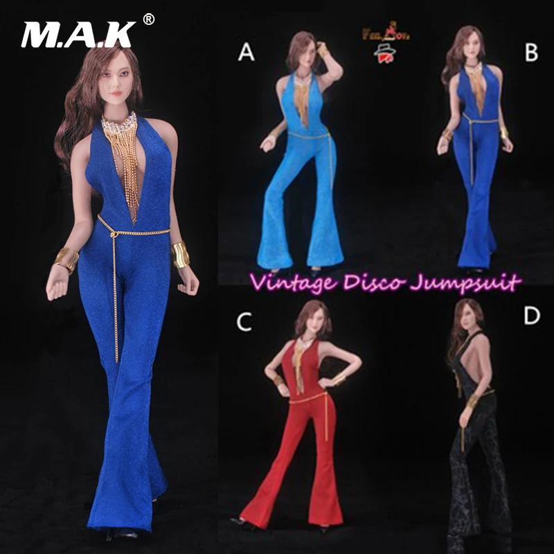 

NEW in stock Feeltoys FT010 Girls Desperado 1/6 Vintage Disco Coveralls Cloth For 12" Female TBLeague large bust Seamless Body