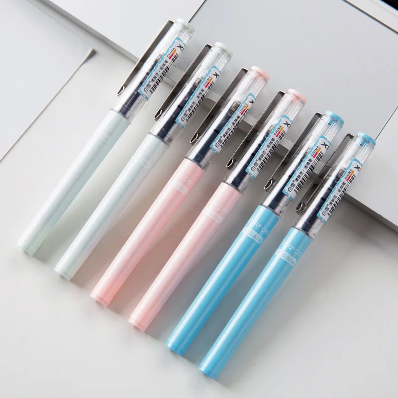 

Water-based straight liquid ball pen business 0.5mm sign student office supplies stationery multicolor gel pen