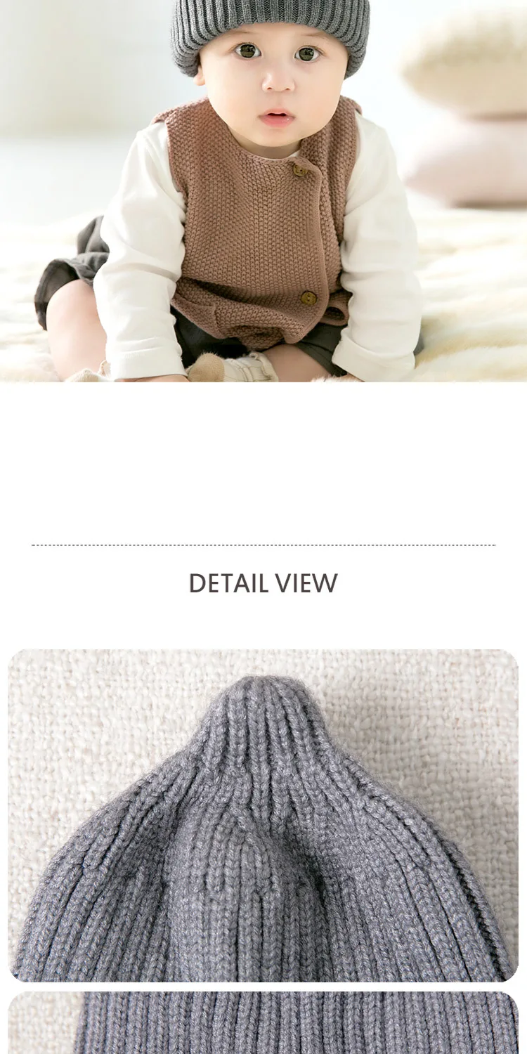 Newborn Baby Knitted Hat Baby Girl Boy Cute Winter Hats For Girls Warm Thick Caps Child Beanies Kids Hat For 3-12 Month GH661