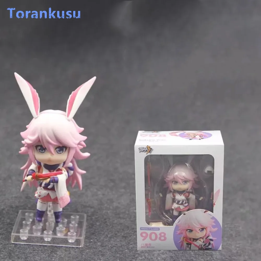 Honkai Impact 3 Yae Sakura Kawaii Figurine PVC 908# Nendoroid Figures Girl Gift Toys For Children Doll Model Anime MmiHoYo PG