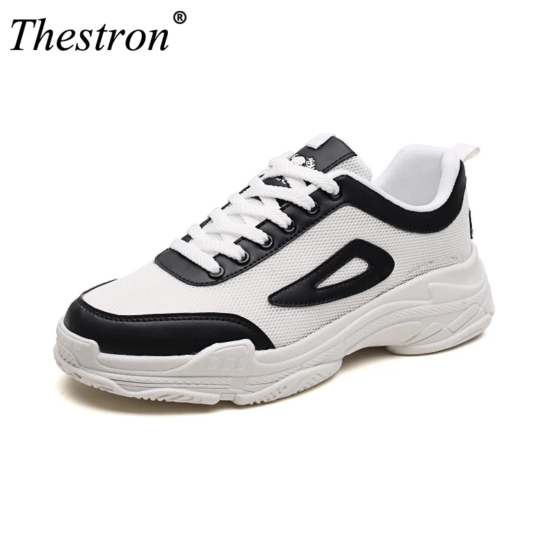 Кроссовки Спортивная обувь для мужчин Уличная обувь для ходьбы PU + ткань обувь мужская обувь черный, белый цвет Брендовые спортивные