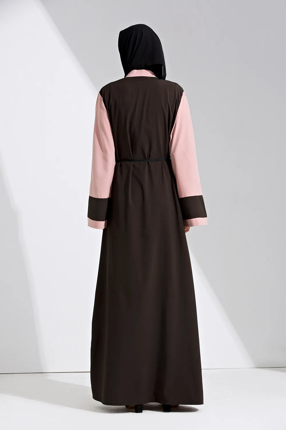 Бренд моды Дубай Абая мусульманское платье сплошной размера плюс халат Вязание Дубай платья абайя Кафтан платья абайя мусульманское платье