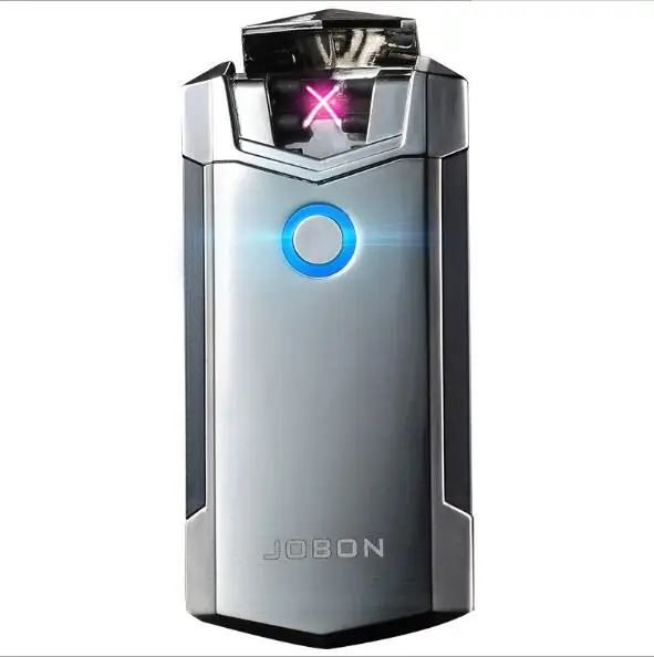 

Jobon charging lighter, double arc induction, creative windbreak, USB electronic cigarette lighter, laser lettering.