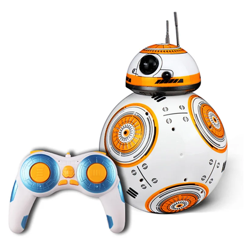 

Hot Sale 16cm Star Wars RC 2.4G BB-8 Robot upgrade remote control BB8 robot intelligent with sound RC Ball kid gift boy toy