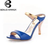 Plus Big size 34-43 Sexy High Heels Women Gladiator Sandals New Arrivals Open Toe Less Platform Party Weddig Summer Shoes