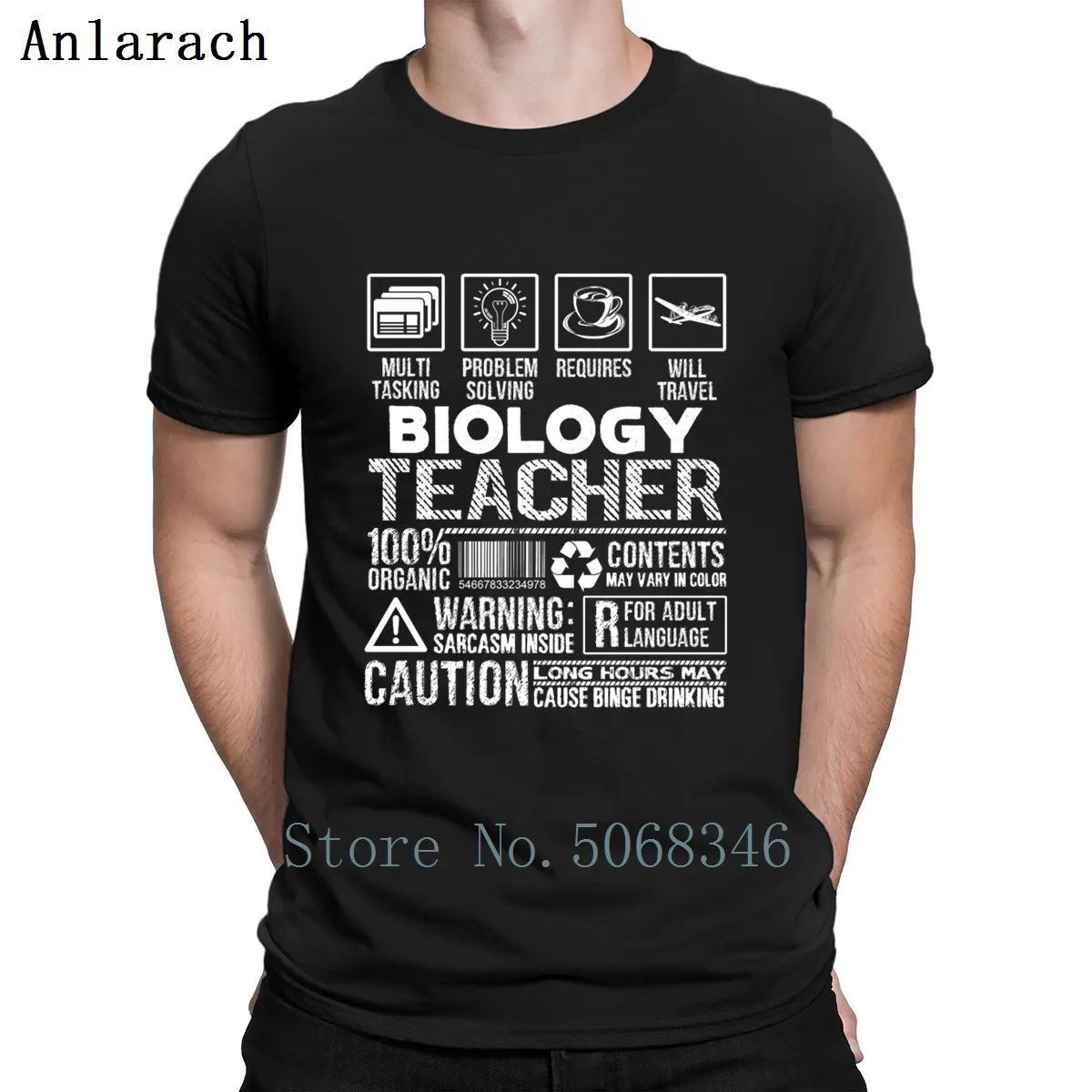 Biology Teacher Mutiltasking Shirt T Novelty Loose Fashion Tee Cool Spring S-XXXL Custom | Мужская одежда