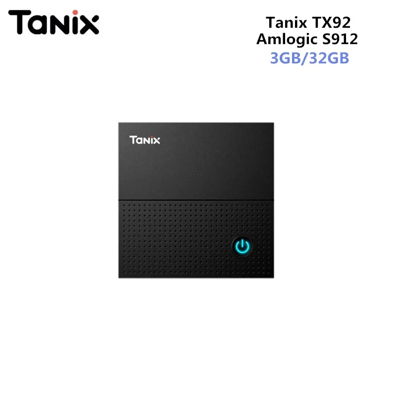 

Tanix TX92 TV Box Amlogic S912 Octa-core CPU Android 7.1 OS Bluetooth 4.1 1000M LAN Max 3G RAM 64G ROM 64Bit 4K 2.4G/5G Wifi