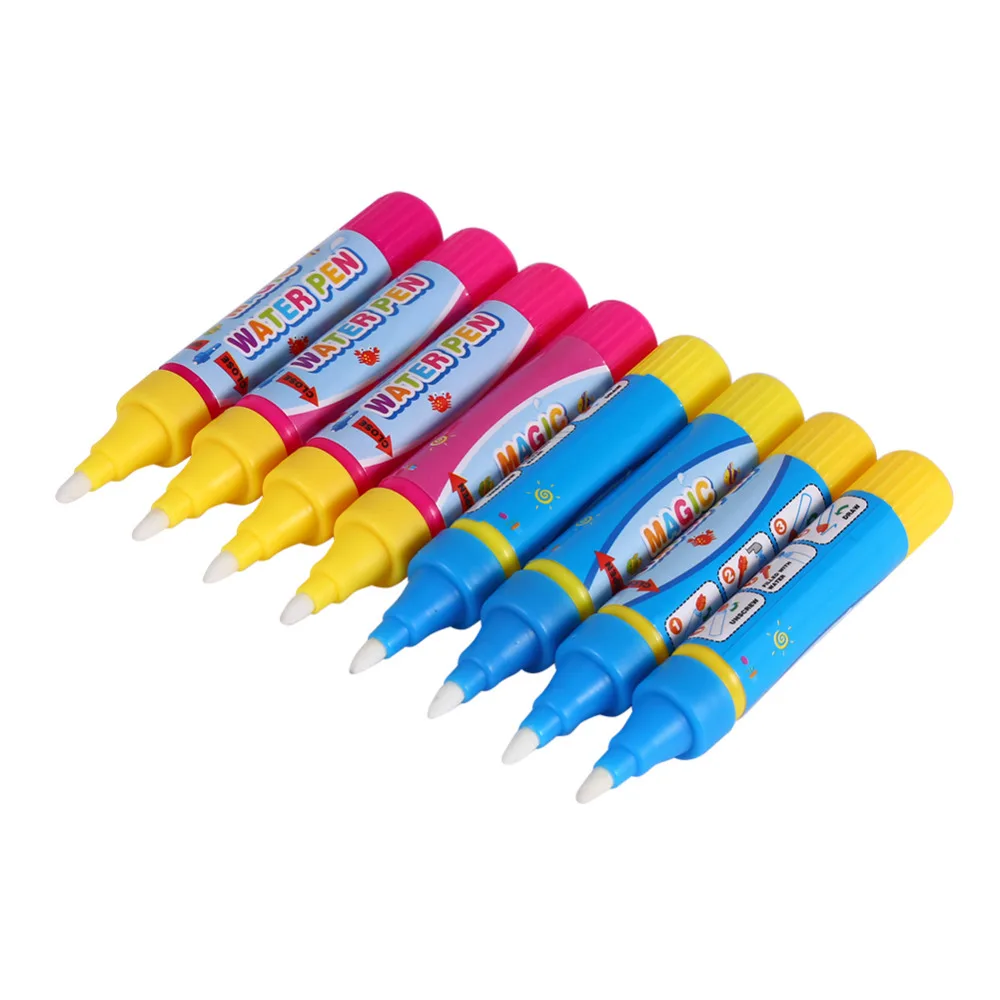 

8Pcs/Set Painting Mat Toy Pen Water Drawing Toy Kid Painting Writing Mat Magic Pen Doodle Play Tool
