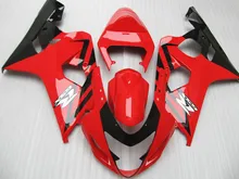 Кузов ABS пластиковые обтекатели для Suzuki GSX-R 600 750 04 05 красный черный мотоцикл обтекатель комплект GSXR750 2004 2005 YN52