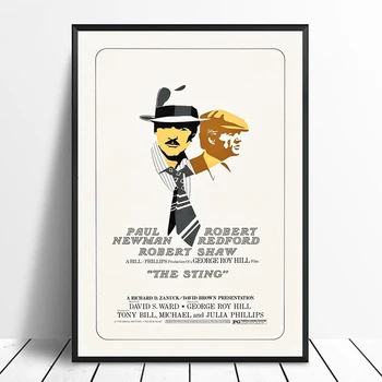 

The Sting Vintage Classic Movie Poster Home Decor Wall Decor Wall Art Canvas painting Cnavas print