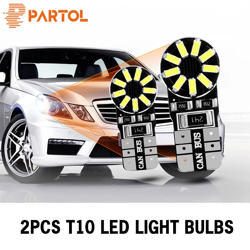 Partol 2 шт. T10 W5W Светодиодные Автомобильные фары 168 194 Автомобильная Поворотная