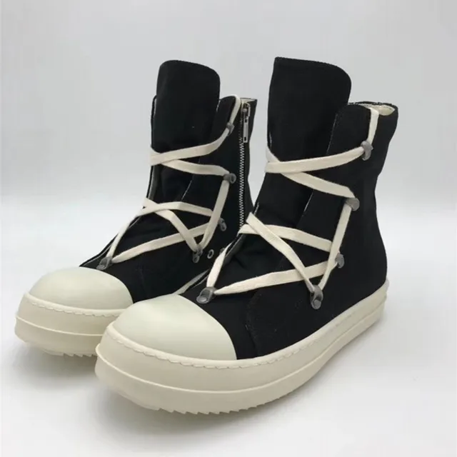 platform canvas snow sneakers