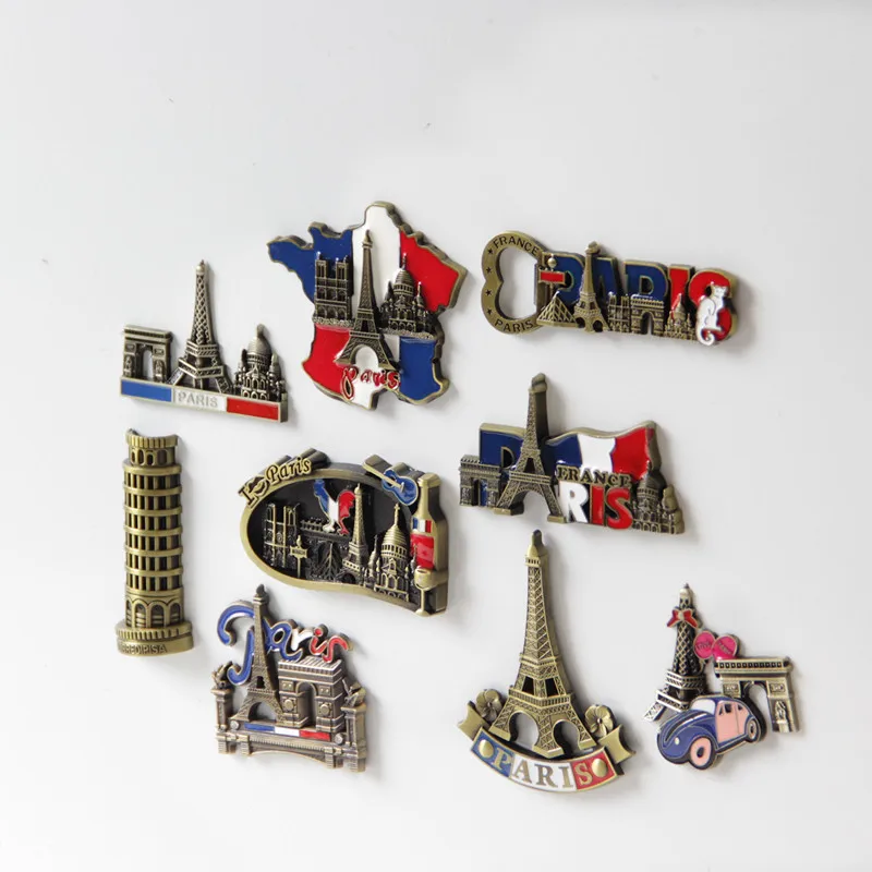 3D Travel Eiffer Tower New York fridge magnet souvenir blank magnetic stickers Paris magnet refrigerator board notes decoration