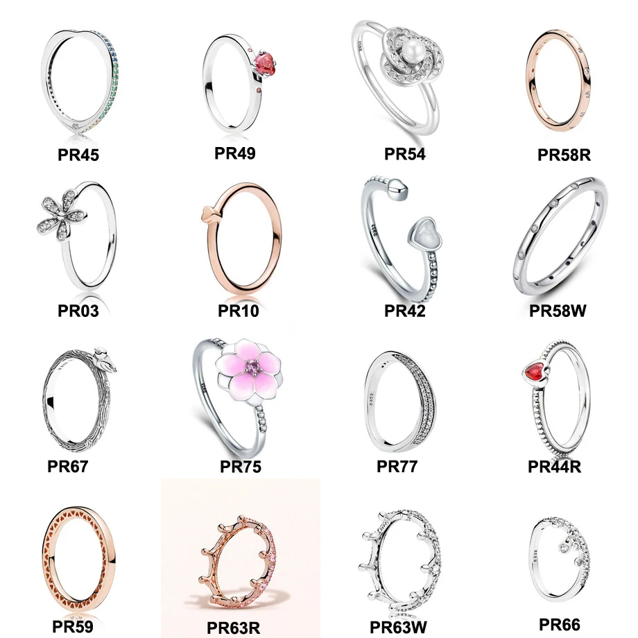 

PR ZTUNG fine jewelry 925 sterling silver ring for wemen gift flower ring