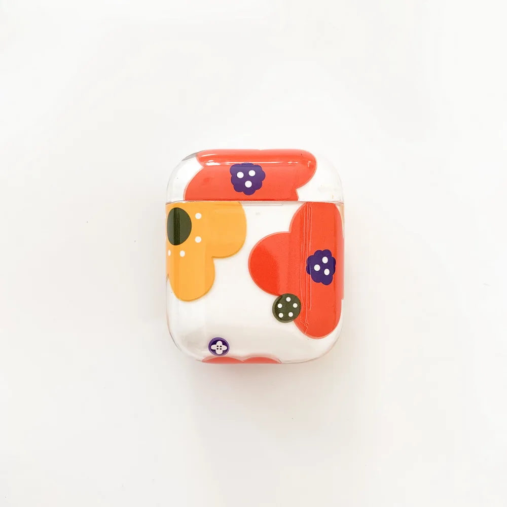 

Flower Transparent case for Airpods Banana leaf green leaf perfect suitable design for Apple Airpods 2 wireless earphone case