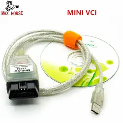 Последние V13.00.022 мини VCI Интерфейс для TOYOTA ТИС Techstream MINI-VCI FT232RL чип J2534 OBD2 диагностический кабель Бесплатная доставка Номинальная