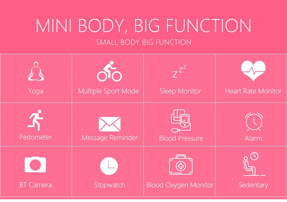 women smart fitness bracelet X6_08