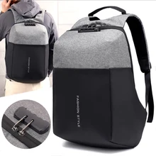 Школьный студенческий рюкзак с защитой от кражи, модный ноутбук, 15,6 дюймов, рюкзаки для мужчин, водонепроницаемый рюкзак, зарядка через usb, рюкзаки, дорожные сумки