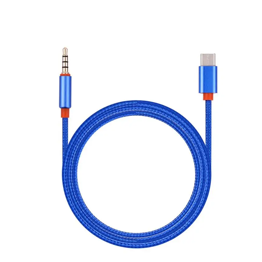 

HL 2017 For Google Pixel/XL Leeco Le Max 2/Pro 3 USB Type C To 3.5mm Car AUX Cable T2 AP25 E22#3