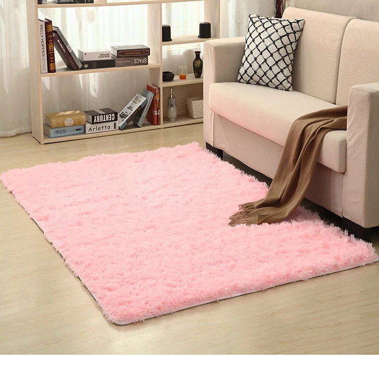 14 цветов, одноцветные коврики, Розовый Фиолетовый ковер, толстый коврик для ванной комнаты, нескользящий коврик для гостиной, пушистые мягкие коврики для детской спальни