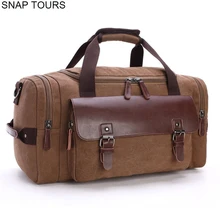 Snap Tours, ограниченное время, скидка, холщовые мужские дорожные сумки, ручная кладь, модная вместительная мужская сумка для путешествий