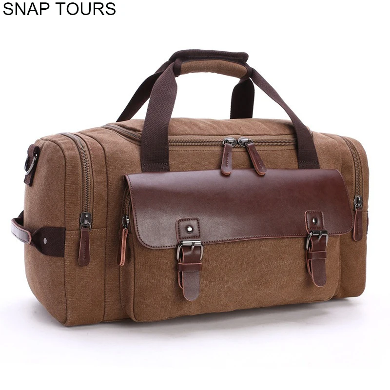 Мужская Холщовая Сумка SNAP TOURS модная дорожная сумка большой вместимости со