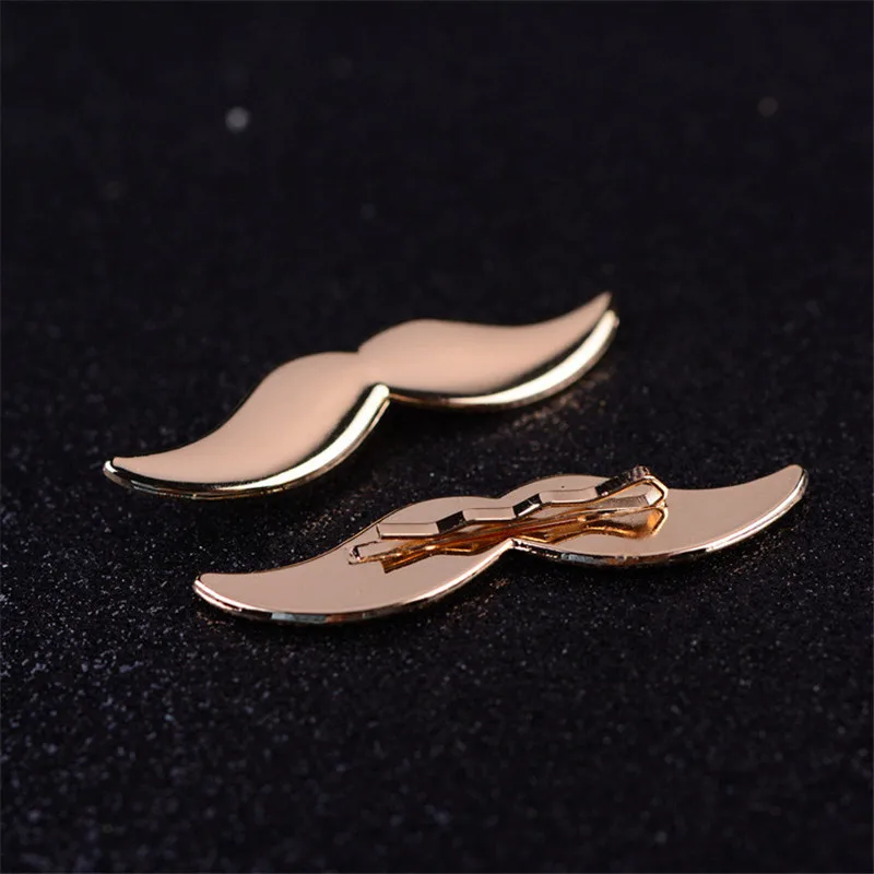 

DoreenBeads Fashion Men Tie Clips Alloy Gold Silver Gun Black Moustche Style Tie Clip Personality Gift For Men Accessories,1PCs