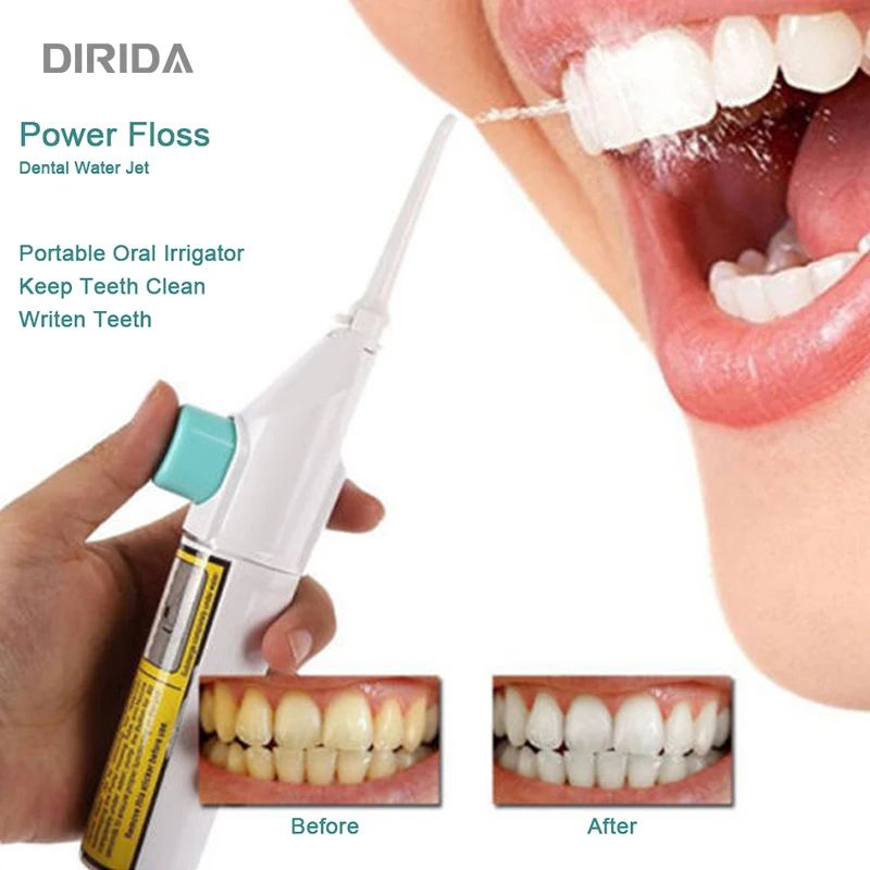 

DIRIDA Portable Water Flosser New Cordless Oral Irrigator Tooth Cleaner Water Jet Dental Hygiene Floss Oral Care Teeth Whitening