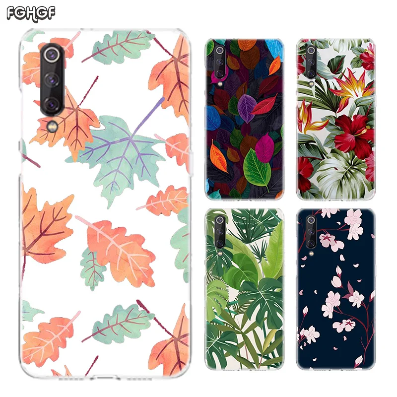 Flower Leaf Silicone Case For Xiaomi Pocophone F1 Xiomi Mi 8 9 SE A2 lite A1 5X 6X 5S Plus Play Heart Cover |